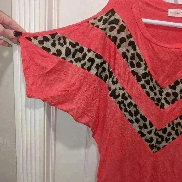 Shop wanna b pink and cheetah print medium shirt - Picture 5 of 6